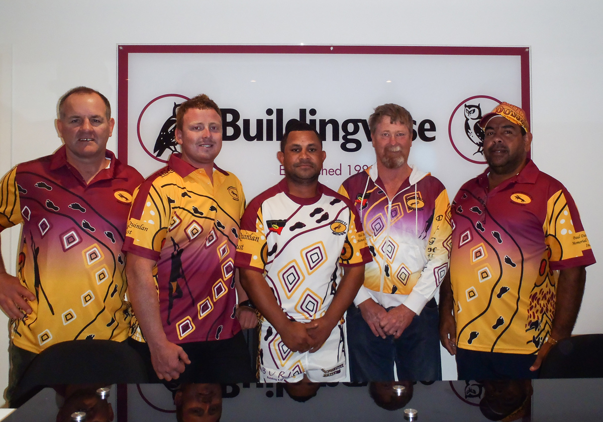 Dunghutti Natives Team Outfits - Buildingwise Sponsored Aboriginal Designed Sporting Kits