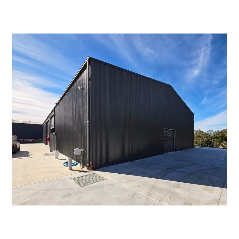 Front View. Newly certified industrial storage shed and workshop, Kempsey NSW, certified by Buildingwise Certifiers